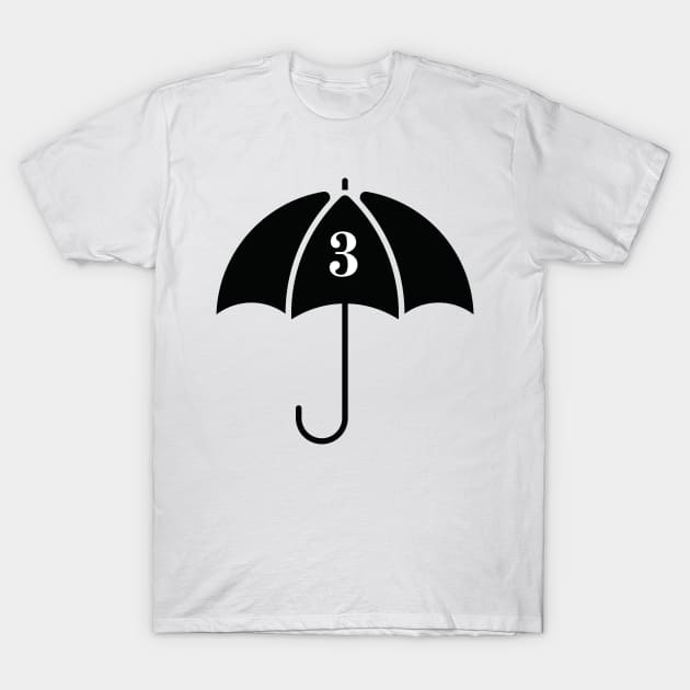 Number 3 Allison Umbrella Academy T-Shirt by Grove Designs